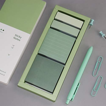 Green Sticky Notes Set for Easy Organization and Planning