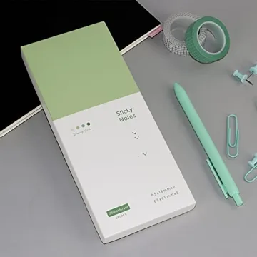 Green Sticky Notes Set for Easy Organization and Planning