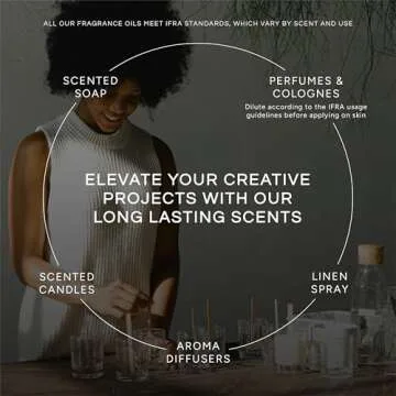 Eternal Essence Floral Set of 6 Fragrance Oils - Candles & Aromatherapy