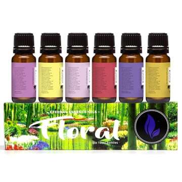 Eternal Essence Floral Set of 6 Fragrance Oils - Candles & Aromatherapy