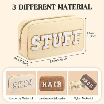 Kajaia Stylish Makeup Pouches Set for Travel and Gifts