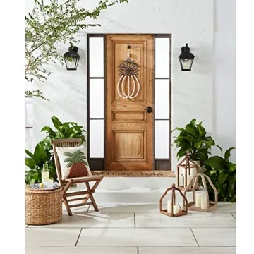 Mud Pie Wood Lantern Set for Unique Home Decor