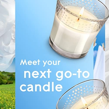 Glade Candle Jar Clean Linen Air Freshener Set 2 Count