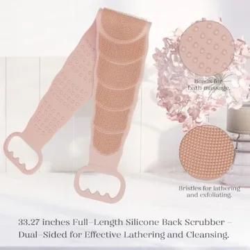 BAIMEI Silicone Back Scrubber for Exfoliation & Massage