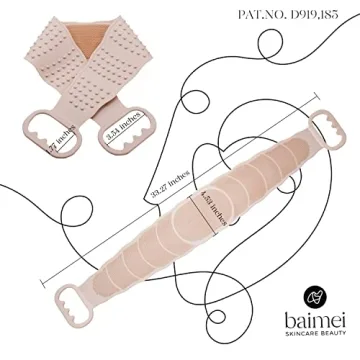 BAIMEI Silicone Back Scrubber for Exfoliation & Massage