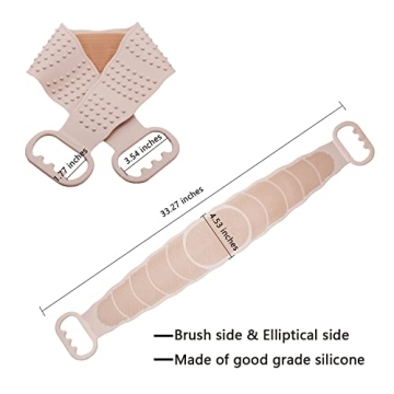 BAIMEI Silicone Back Scrubber for Exfoliation & Massage