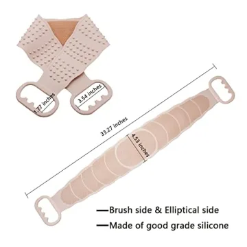 BAIMEI Silicone Back Scrubber for Exfoliation & Massage
