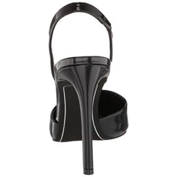 DKNY Women's Macia Slingback Pump Heeled Sandal, Black, 6