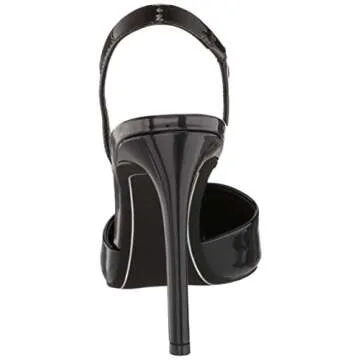 DKNY Women's Macia Slingback Pump Heeled Sandal, Black, 6