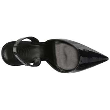 DKNY Women's Macia Slingback Pump Heeled Sandal, Black, 6