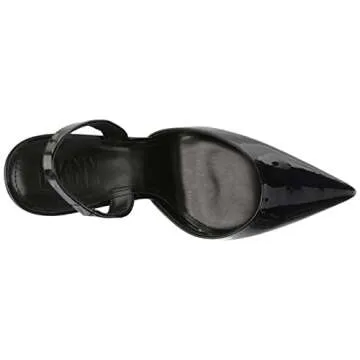 DKNY Women's Macia Slingback Pump Heeled Sandal, Black, 6