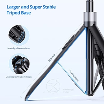 ATUMTEK 60 Selfie Stick Tripod with Bluetooth Remote for iPhone Android