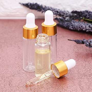24-Pack Mini Glass Dropper Bottles for Essential Oils