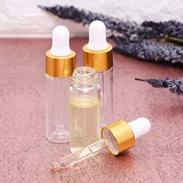 24-Pack Mini Glass Dropper Bottles for Essential Oils