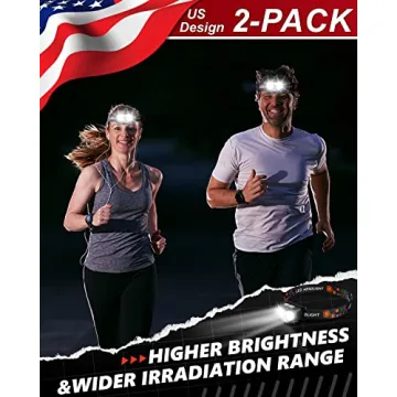 GETASI 1200 Lumen Rechargeable Headlamp with Motion Sensor