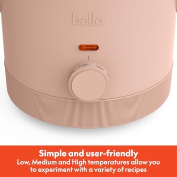 Bella 1.5 Qt Slow Cooker with 3 Heat Settings and More