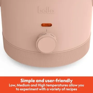 Bella 1.5 Qt Slow Cooker with 3 Heat Settings and More