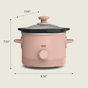 Bella 1.5 Qt Slow Cooker with 3 Heat Settings and More