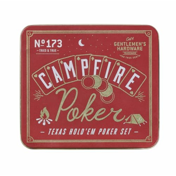 Gentlemen's Hardware - Campfire Texas Hold'em Poker Set, Waterproof, Great for Camping or Fishing, C...