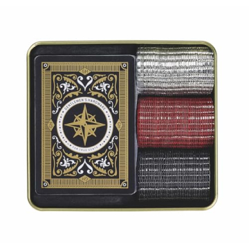 Campfire Texas Hold'em Poker Set - Waterproof & Fun for Outdoors