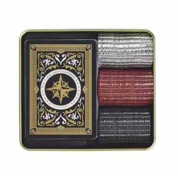 Campfire Texas Hold'em Poker Set - Waterproof & Fun for Outdoors