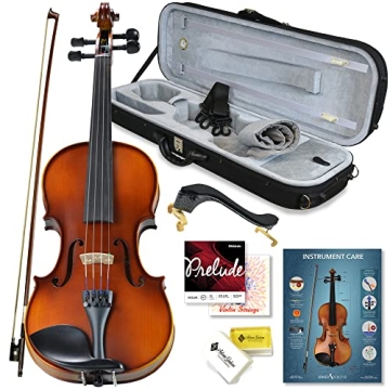 Bunnel Pupil Violin Outfit 4/4 Full Size By Kennedy Violins - Carrying Case and Accessories Included...