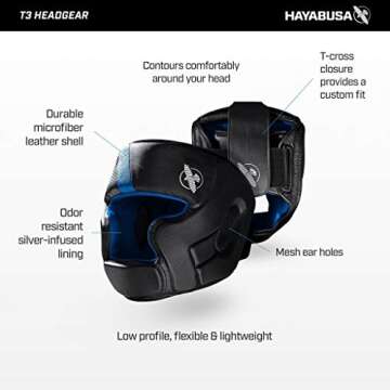 Hayabusa T3 MMA Headgear - Adjustable & Protective