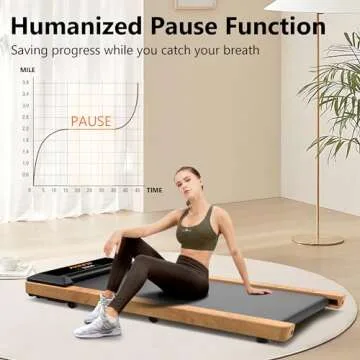 Walking Pad with Incline, Under Desk Treadmill for Home Office, 2.5HP Portable Treadmills with Panel & Remote Control, 4 in 1 Walking Running Machine Manual Incline, Compact Treadmill 265LB Capacity