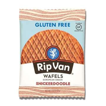 Rip Van Gluten-Free Snickerdoodle Stroopwafel, Healthy Gluten-Free Snacks, Non-GMO Snacks, Low Sugar...