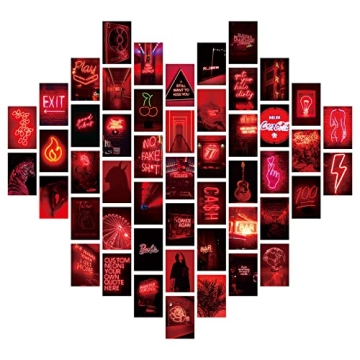 SAISHUO 50 Pcs Vintage Wall Decor Collage Kit