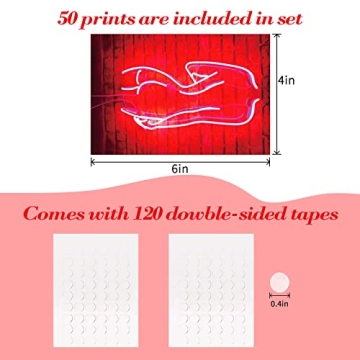 SAISHUO 50 Pcs Vintage Wall Decor Collage Kit