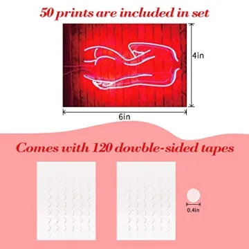 SAISHUO 50 Pcs Vintage Wall Decor Collage Kit