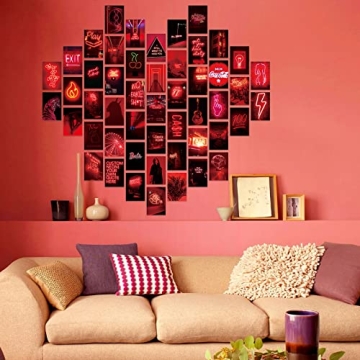 SAISHUO 50 Pcs Vintage Wall Decor Collage Kit