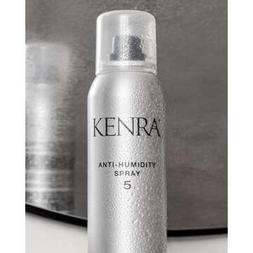 Kenra Anti-Humidity Spray 5 | Frizz & Static Control Spray |72-Hour Humidity Resistance & Protection | Lightweight, Low Hold Formula | Thermal Protection | 5oz