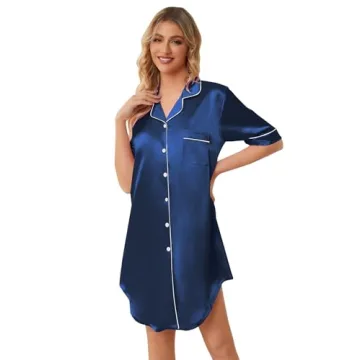 Luxurious Schbbbta Girls Satin Nightgown for Ages 9-10