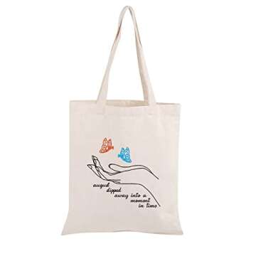 TOBGB Album Tote Bag Singer Fans Music Lover Gift Song Lyrics Gift Album Inspired Gift (august slipped tote)