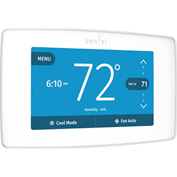 EMERSON Sensi Touch Wi-Fi Smart Thermostat with Touchscreen Color Display, Easy Installation & Energ...