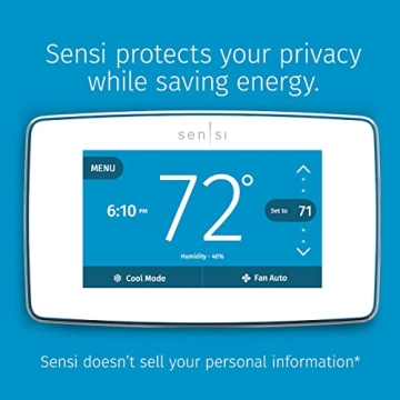 Sensi Touch Wi-Fi Smart Thermostat with Voice Control
