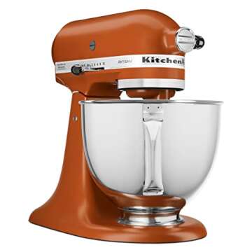 KitchenAid Stand Mixer 5 Quart Stainless Steel, Scorched Orange