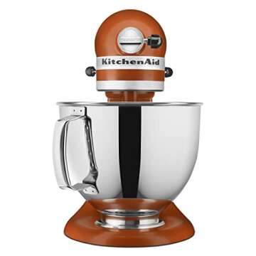 KitchenAid Stand Mixer 5 Quart Stainless Steel, Scorched Orange