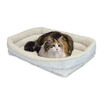 MidWest Homes for Pets Double Bolster Pet Bed | 24-Inch Dog Bed ideal for Small Dog Breeds & fits 24...