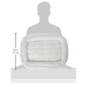 MidWest Homes for Pets Double Bolster Pet Bed | 24-Inch Dog Bed ideal for Small Dog Breeds & fits 24-Inch Long Dog Crates