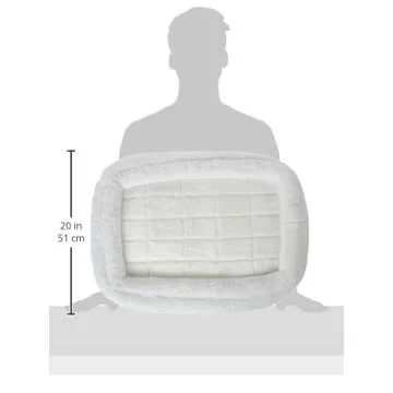 MidWest Homes for Pets Double Bolster Pet Bed | 24-Inch Dog Bed ideal for Small Dog Breeds & fits 24-Inch Long Dog Crates