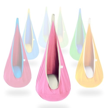 OUTREE Kids Pod Swing Seat, Cotton Child Hammock Swing Chair,Sensory Swing for Indoor and Outdoor Us...