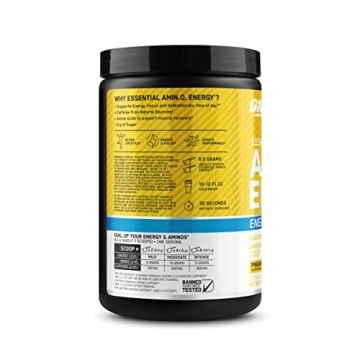 Optimum Nutrition Amino Energy Powder Plus Hydration, BCAA & Caffeine