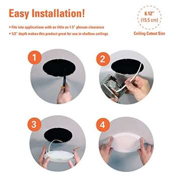 HALO HLB Canless LED Downlight 6-Pack – Slim & Smart Lighting