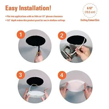 HALO HLB Canless LED Downlight 6-Pack – Slim & Smart Lighting