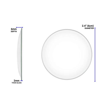 EISCO 12PK Watch Glasses - Durable Glass Lids for Labs