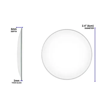 EISCO 12PK Watch Glasses - Durable Glass Lids for Labs