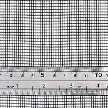 Senneny 48" x 117" Adjustable Window Screens, DIY Custom Fiberglass Screen Mesh, Window Screen Replacement for Windows Doors and Patio Screens, Premium Pet Screen (48" x 117", Black)